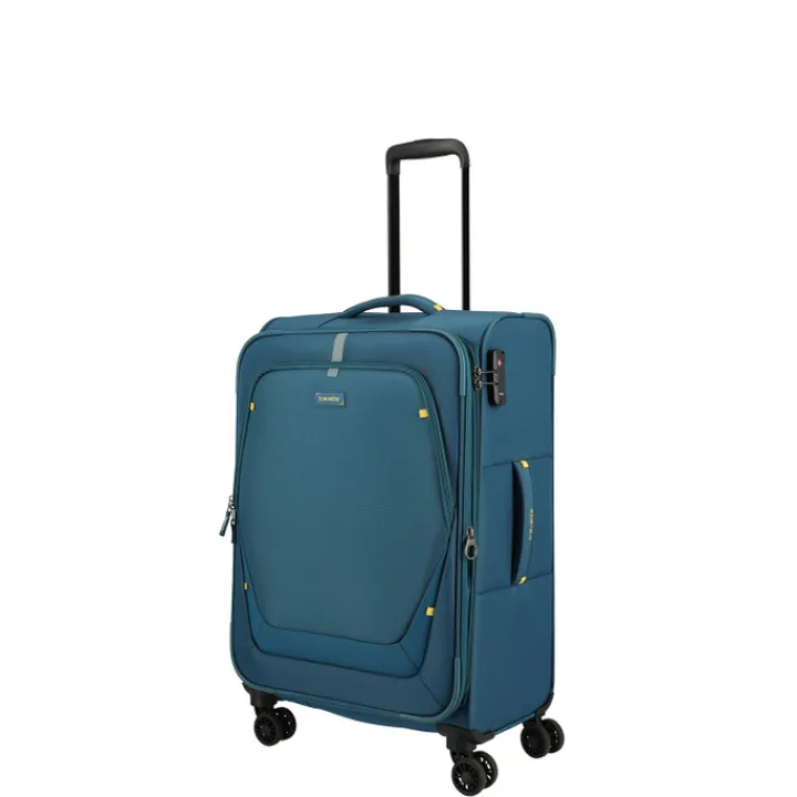 Reistrolleys|Reiskoffers>Travelite Umbria 4 Wheel Trolley M petrol