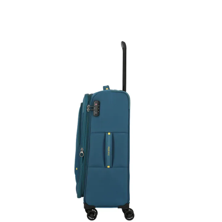 Reistrolleys|Reiskoffers>Travelite Umbria 4 Wheel Trolley M petrol