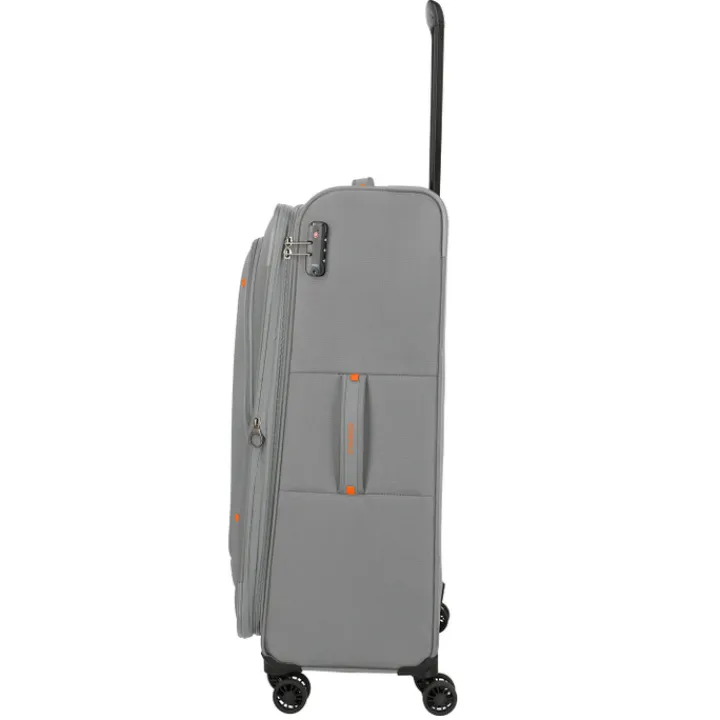 Reistrolleys|Reiskoffers>Travelite Umbria 4 Wheel Trolley L smoky grey