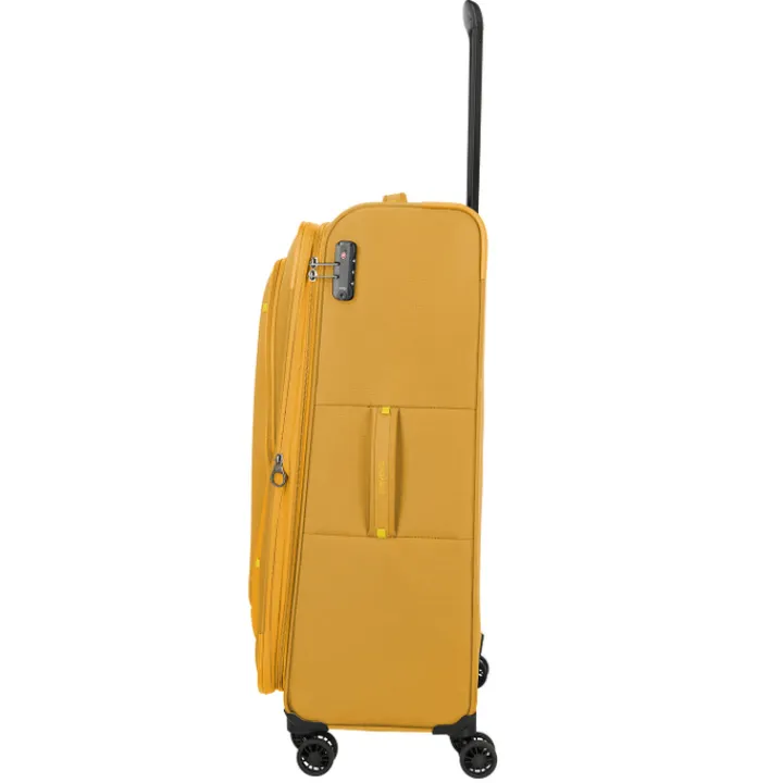 Reistrolleys|Reiskoffers>Travelite Umbria 4 Wheel Trolley L golden glow