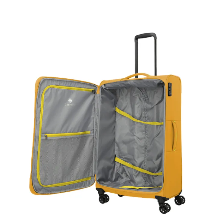 Reistrolleys|Reiskoffers>Travelite Umbria 4 Wheel Trolley L golden glow