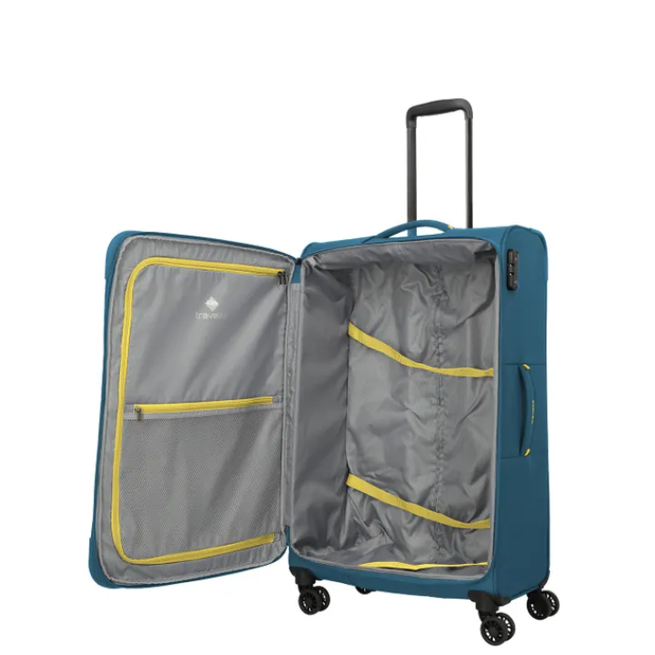 Reistrolleys|Reiskoffers>Travelite Umbria 4 Wheel Trolley L petrol