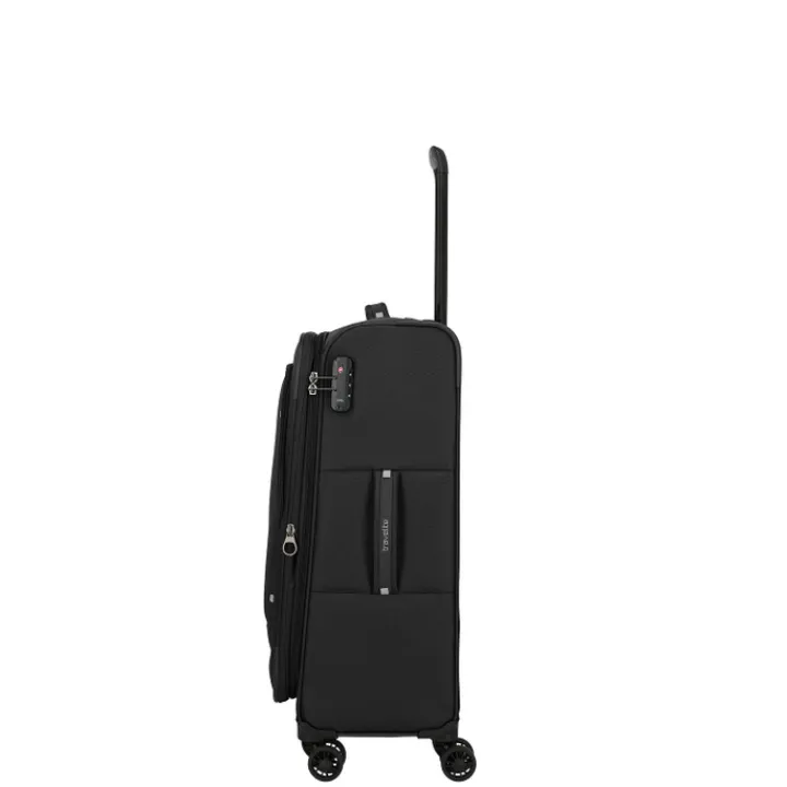 Reistrolleys|Reiskoffers>Travelite Umbria 4 Wheel Trolley M black