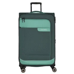 Reistrolleys|Reiskoffers>Travelite Viia 4 Wheel Trolley L Expandable green