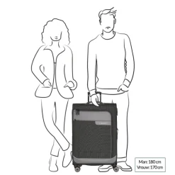Reistrolleys|Reiskoffers>Travelite Viia 4 Wheel Trolley L Expandable green