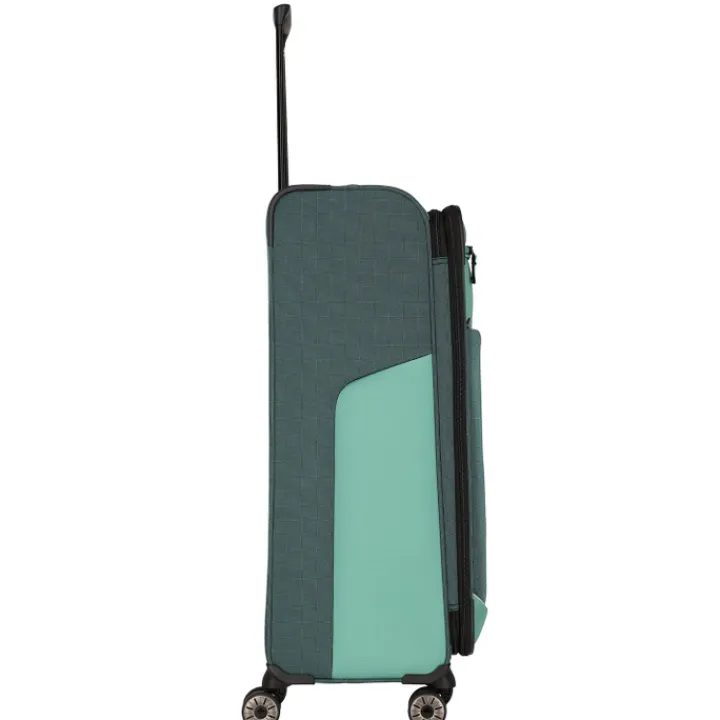 Reistrolleys|Reiskoffers>Travelite Viia 4 Wheel Trolley L Expandable green