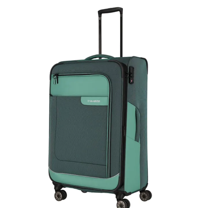 Reistrolleys|Reiskoffers>Travelite Viia 4 Wheel Trolley L Expandable green