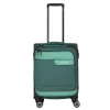 Transavia Trolleys|Handbagage Trolleys>Travelite Viia 4 Wheel Trolley S green