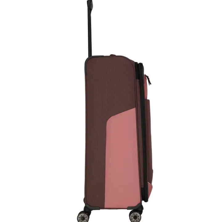 Reistrolleys|Reiskoffers>Travelite Viia 4 Wheel Trolley L Expandable rose