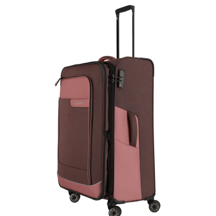 Reistrolleys|Reiskoffers>Travelite Viia 4 Wheel Trolley L Expandable rose