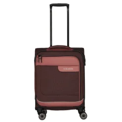 Transavia Trolleys|Handbagage Trolleys>Travelite Viia 4 Wheel Trolley S rose