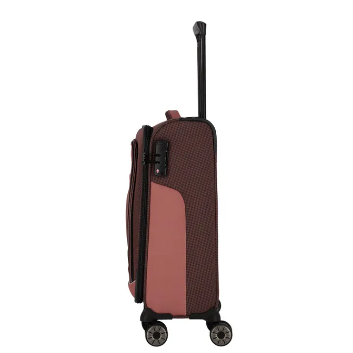 Transavia Trolleys|Handbagage Trolleys>Travelite Viia 4 Wheel Trolley S rose