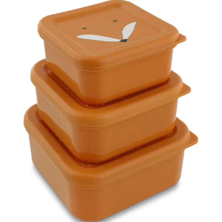 Lunchboxen>Trixie Mr. Fox Snackbox 3pc orange