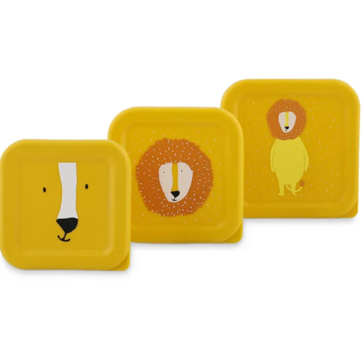 Lunchboxen>Trixie Mr. Lion Snackbox 3pc yellow