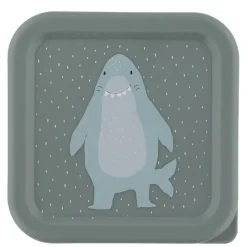 Lunchboxen>Trixie Mr. Shark Snackbox 3pc light grey