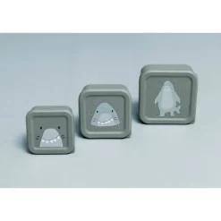Lunchboxen>Trixie Mr. Shark Snackbox 3pc light grey