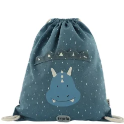 Mini Rugzakken|Kleine Rugzakken>Trixie Mr. Triceratops Drawstring Bag dark blue