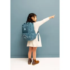 Peuter Rugzakken|Kinderrugzakken>Trixie Mr. Triceratops Large Backpack dark blue