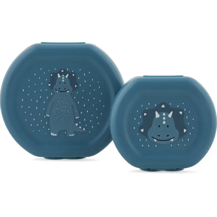 Lunchboxen>Trixie Mr. Triceratops Lunchbox 2pc dark blue