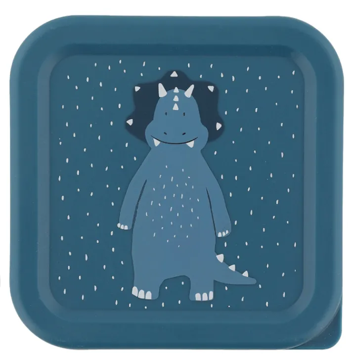 Lunchboxen>Trixie Mr. Triceratops Snackbox 3pc dark blue