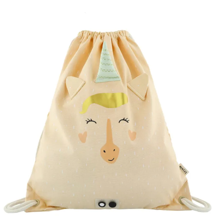 Mini Rugzakken|Kleine Rugzakken>Trixie Mrs. Unicorn Drawstring Bag yellow