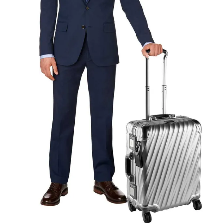 Reistrolleys|Reiskoffers>Tumi 19 Degree Aluminium Continental Carry-On silver