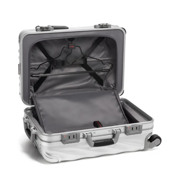 Transavia Trolleys|Klm Trolleys>Tumi 19 Degree Aluminium International Expandable Carry-On silver