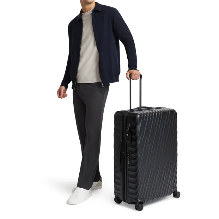 Reistrolleys|Reiskoffers>Tumi 19 Degree Ext Trip EXP 4 Whl P/C black texture