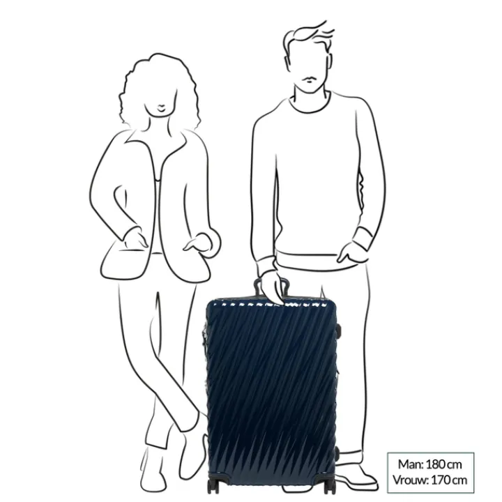 Reistrolleys|Reiskoffers>Tumi 19 Degree Extended Trip Expandable 4 Wheel Trolley navy