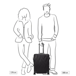 Transavia Trolleys|Handbagage Trolleys>Tumi 19 Degree Frame Contl 4 Whl C/O black texture