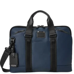 Herentassen|Aktetassen>Tumi Alpha Bravo Academy Brief navy coated
