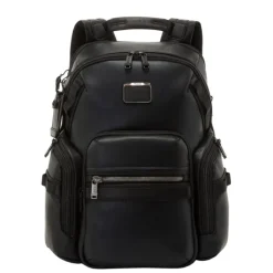 Daypack|15 Inch Laptoptassen>Tumi Alpha Bravo Nathan Navigation Backpack Leather black