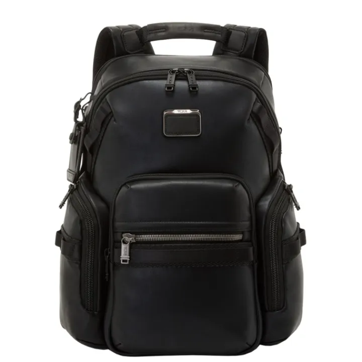 Daypack|15 Inch Laptoptassen>Tumi Alpha Bravo Nathan Navigation Backpack Leather black