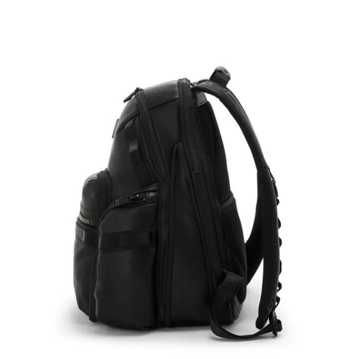 Daypack|15 Inch Laptoptassen>Tumi Alpha Bravo Nathan Navigation Backpack Leather black