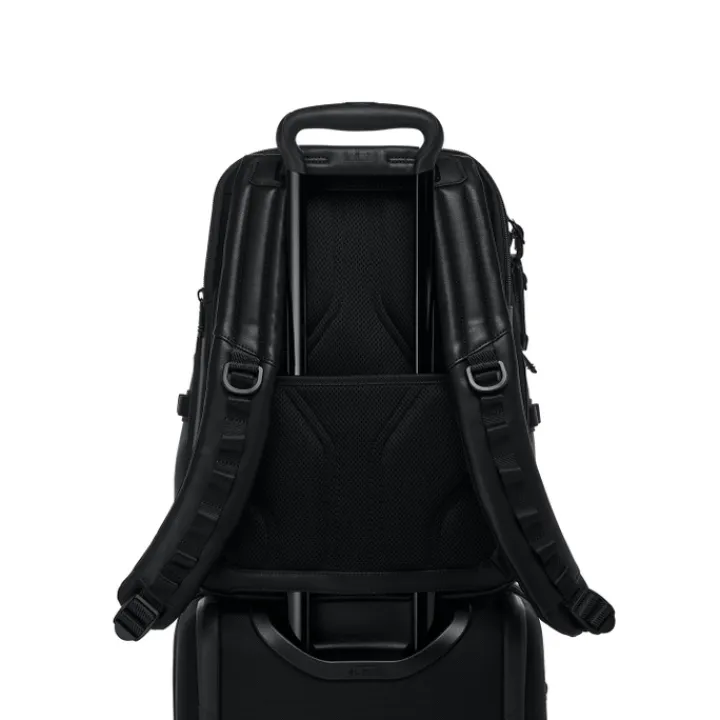 Daypack|15 Inch Laptoptassen>Tumi Alpha Bravo Nathan Navigation Backpack Leather black