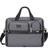 Herentassen|15 Inch Laptoptassen>Tumi Alpha EXP Org Laptop Brief meteor grey