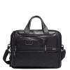 Herentassen|15 Inch Laptoptassen>Tumi Alpha Expandable Organizer Laptop Brief Leather black