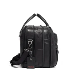 Herentassen|15 Inch Laptoptassen>Tumi Alpha Expandable Organizer Laptop Brief Leather black