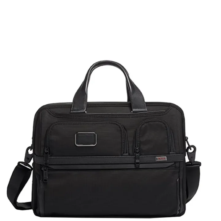 Herentassen|15 Inch Laptoptassen>Tumi Alpha Expandable Organizer Laptop Brief black