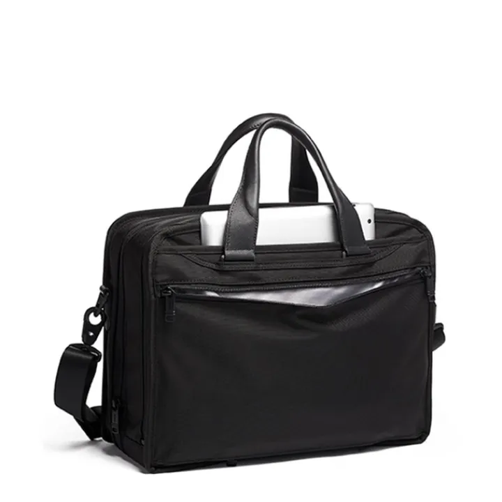 Herentassen|15 Inch Laptoptassen>Tumi Alpha Expandable Organizer Laptop Brief black