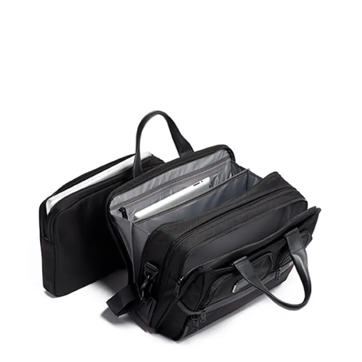 Herentassen|15 Inch Laptoptassen>Tumi Alpha Expandable Organizer Laptop Brief black