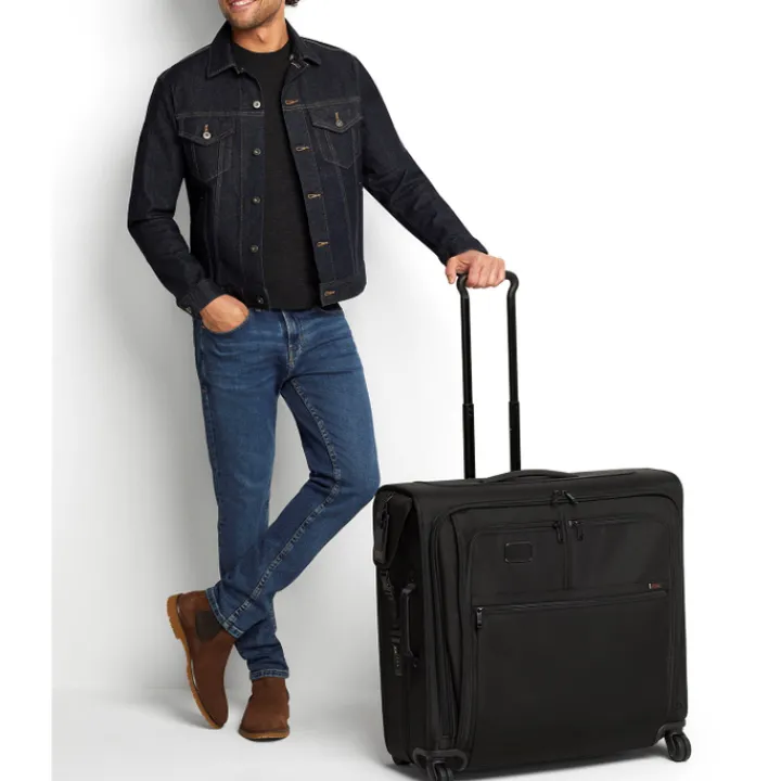 Reistrolleys|Reiskoffers>Tumi Alpha Extended Trip 4 Wheel Garment Bag black