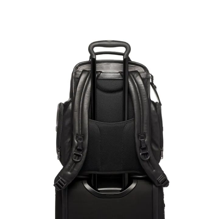Daypack|Laptop Rugzakken>Tumi Alpha Leather Brief Pack Backpack black