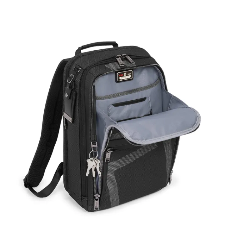 Daypack|14 Inch Laptoptassen>Tumi Alpha Slim Backpack reflective jacquard