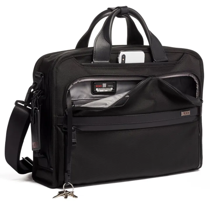 Herentassen|15 Inch Laptoptassen>Tumi Alpha Slim Three Way Brief black
