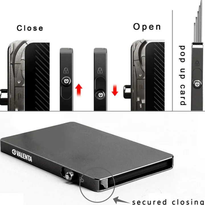 Pasjeshouders|Creditcardhouders>Valenta Card Wallet Leather MagSafe Luxe graphite grey