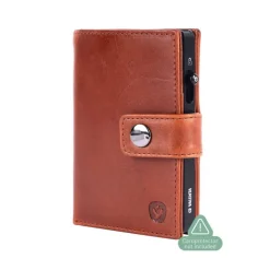 Pasjeshouders|Creditcardhouders>Valenta Card Wallet Leather MagSafe Luxe cognac