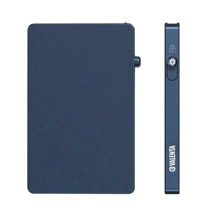 Pasjeshouders|Creditcardhouders>Valenta Cardprotector Aluminium Magsafe blue titanium