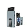 Rfid Portemonnees|Kleine Portemonnees>Valenta Cardprotector Aluminium Magsafe with Money Clip grey