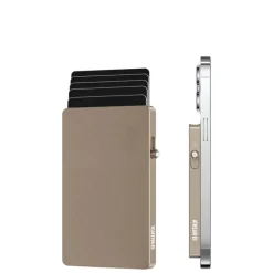 Pasjeshouders|Creditcardhouders>Valenta Cardprotector Aluminium Magsafe natural titanium